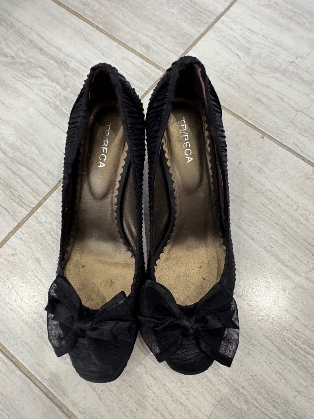 Tribeca Black Bow Ballet Flats - Women's